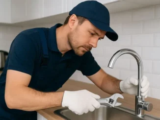 instalator in Timisoara schimba un robinet